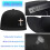 Miesten musta litteä lippis Snapback-logolla 5