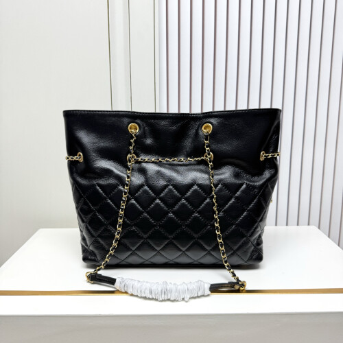 CHANEL Waxy Lucky Drawstring Tote Bag 1