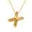 Gold-Plated Bubble Letter Necklace – Initial Pendant on 1
