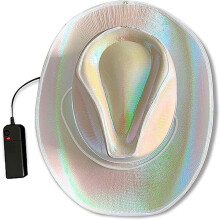 LED-Cowgirlhut – Leuchtender Western-Partyhut