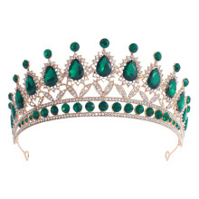 Corona da principessa, tiara verde lussuosa per donna1