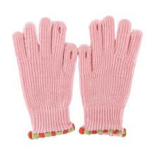 Gants tricotés unis pour femme, longueur poignet, 1 paire