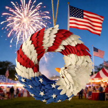 Couronne d'aigle pour porte d'entrée, 250e anniversaire des États-Unis