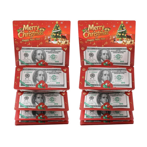 Porta-dinheiro de Natal com 10 compartimentos – Pacote com 2 unidades
