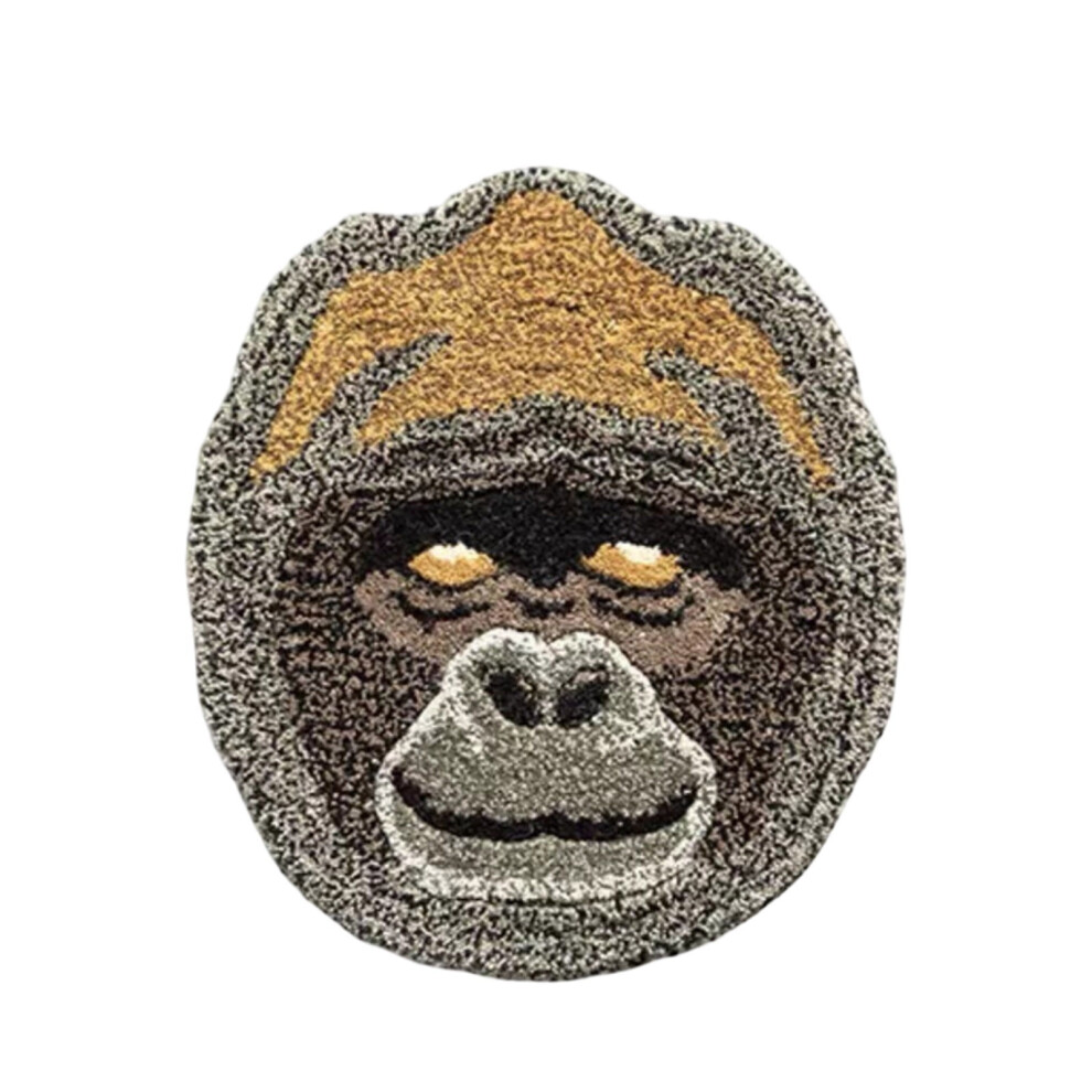 Cute Animal Head Rug – Faux Sheepskin, Non-Slip,