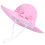 Chapéu de bebê estilo bucket com proteção solar UPF50+ e aba larga em mistura de algodão. 1