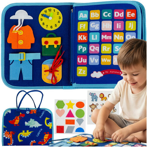 Montessori Sensory Book - 7-in-1 Learning Activities