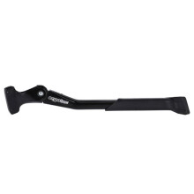 Cavalletto posteriore bici - ergotec - Regolazione senza attrezzi - Compatibile con freni a disco - Alluminio - Nero - 35x10x4 cm