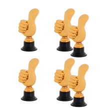 6Pcs Thumb Up Trophies Light Weight Soccer Medals Prize-Copper