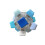Jouet de presse sensorielle multicolore, outil-couleur bleue 1