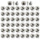50Pcs Plate Support Clips with Screws Concealed Cabinet-Grey 1