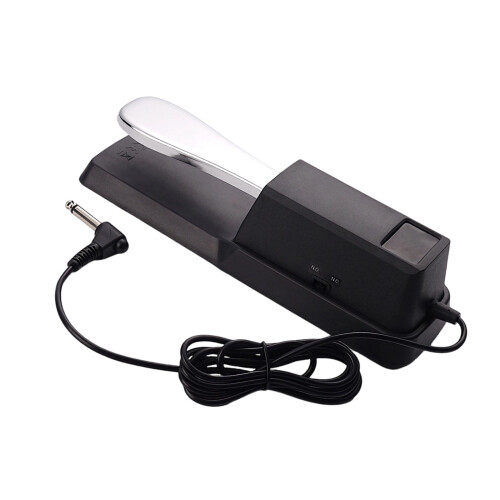Professional Damper Foot Pedal Replacement Sustain-Silver.