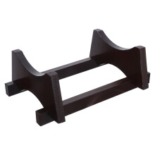 Wooden Wine Barrel Holder Stand Brown Beverage Rack