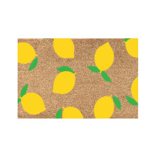 Tapis de porte citron antidérapant 51 x 79 cm (20 x 31 po) pour intérieur et extérieur