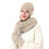Conjunto feminino de gorro, luvas e cachecol de tricô com forro de lã 1