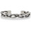 Pulseira de prata antiga com penas, ajustável. 1