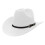 Sort, lige cowboyhat i britisk stil, fedora 1
