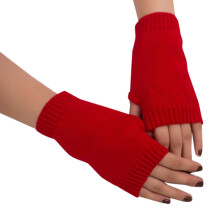 Damen-Strick-Armstulpen ohne Finger, 1 Paar