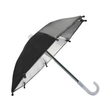 Miniaturowy parasol rowerowy na telefon – 8-żebrowy wzór liścia blokujący promieniowanie UV,