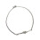 Collier chaîne serpent noué Unique et moderne en acier titane 1