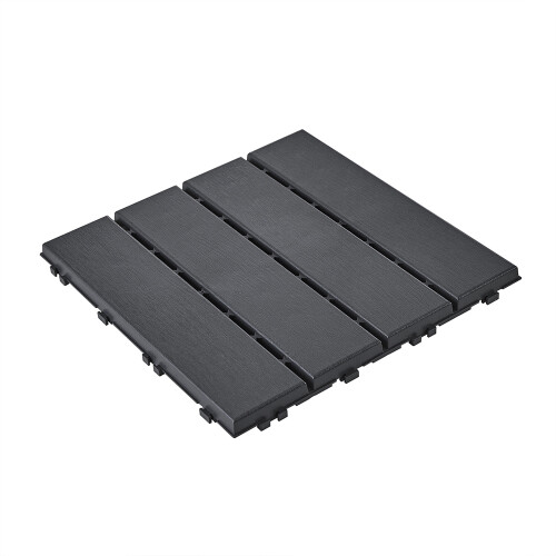 SoBuy Πλακάκι SDA15-HG Μαύρο 31312 cm Πλαστικό