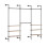 SoBuy Κρεμάστρα KLS19-SCH Μαύρο 265x48x220 cm 6 Ράφια 1