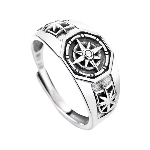 Partyschmuck, verstellbare Ringe, Retro-Stern-Design,