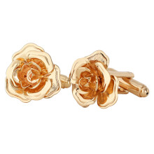 Eleganter und anlaufgeschützter französischer Rosenknopf,-Gold