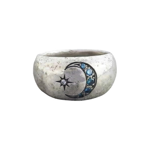 Bagues soleil et lune, bijoux imperméables, confortables et-6