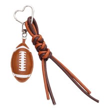 Porte-clés tressé en PU unique sur le thème-pendentif football