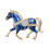 Broche cheval avec fermoir sécurisé, tenue confortable pour-Bleu 1