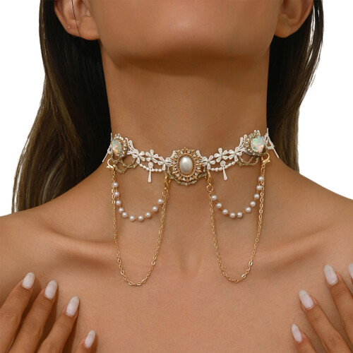 Collier en dentelle élégant et polyvalent, cadeau parfait pour