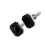 Boutons de manchette en alliage de couleur argent, 1,6 cm sur 1