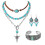 Ensemble Turquoise en alliage Portable comprenant un collier et 1