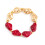 Bracelet extensible irrégulier en résine robuste,-vin rouge 1