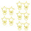 Assorted Strar Alloy Charm Crafting Essential For-Yellow 1