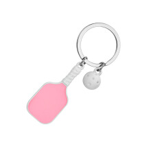 High Quality Zinc Alloy Pickleball Paddle Decors Made with-Pink