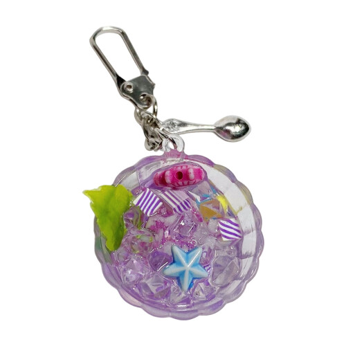 Portable Glowing Aquatic Theme Accessory Miniature Ice-Purple