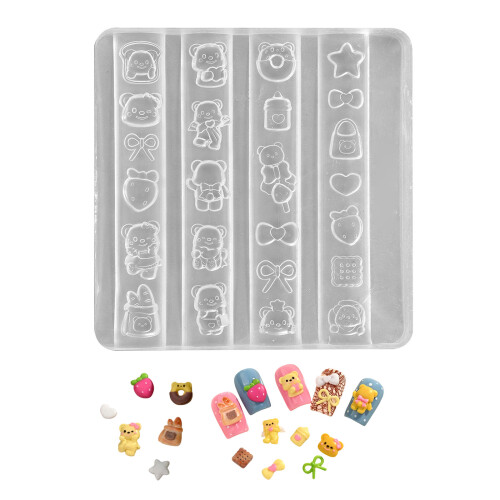 Multifunctional Nails Molds Styling Mold Bear Shape Nails