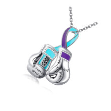 Inspirational Women Fighting Spirit Necklace Zinc Alloy-2