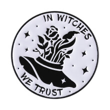 Mystische Mond Goth Brosche Punk Kleidung Pin Halloween-QHXZ4805