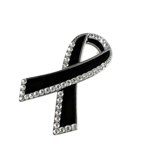 Elegante Kristall-Akzent-Band-Design-Brosche,-1