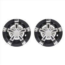 One 8-inch golf cart wheel cover. 5-spoke design wheel cap.