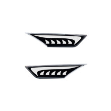 1 Paar Auto-LED-Seitenmarkierungs-Blinker für   2016-2021. Weiß-Gelbe Kotflügel-Positionsleuchte