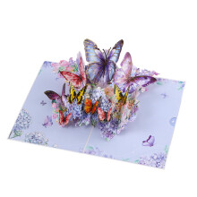Garden3D Pop-Up-Grußkarte mit leerer Notizkarte