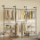 SoBuy Κρεμάστρα KLS19-SCH Μαύρο 265x48x220 cm 6 Ράφια 2