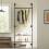 SoBuy Black Wall Mounted Coat Rack with 2 Shelves 8