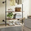 SoBuy Black Wall Mounted Coat Rack with 2 Shelves 12