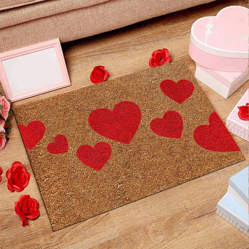 Zerbino antiscivolo per San Valentino, 40 x 60 cm