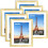6-Pack 8x10 Gold Picture Frames with HD Plexiglass 1